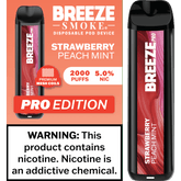 Breeze Smoke Pro Edition 6ML 2000 Puffs 1000mAh Prefilled Synthetic Nicotine Salt Pod Device With Mesh Coil Technology